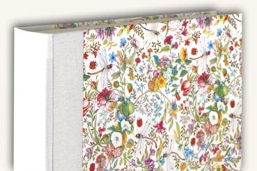 Bezauberndes Fotoalbum "Libellula" und Blumenwiese, besonderes Album, Handarbeit